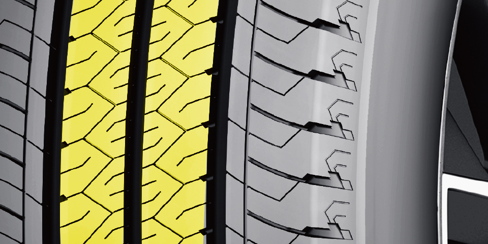 Mesh tread pattern design