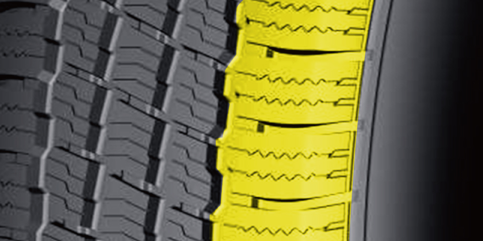 Special Zigzag Groove design