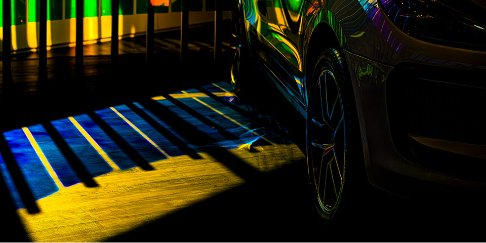 Tyre showing optimized sipes patterns