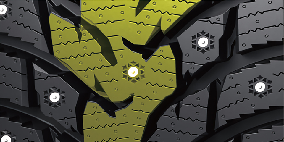 Tread centre claw design